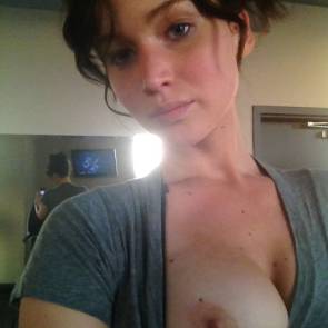 Jennifer Lawrence holding tit