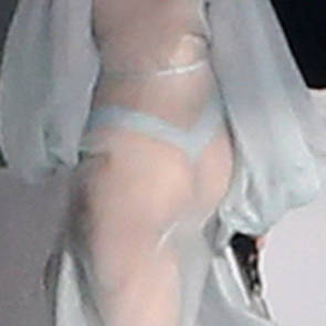 rihanna ass and thong in see through dress