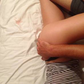 Yvonne Strahovski's ass grabbed by boyfriend
