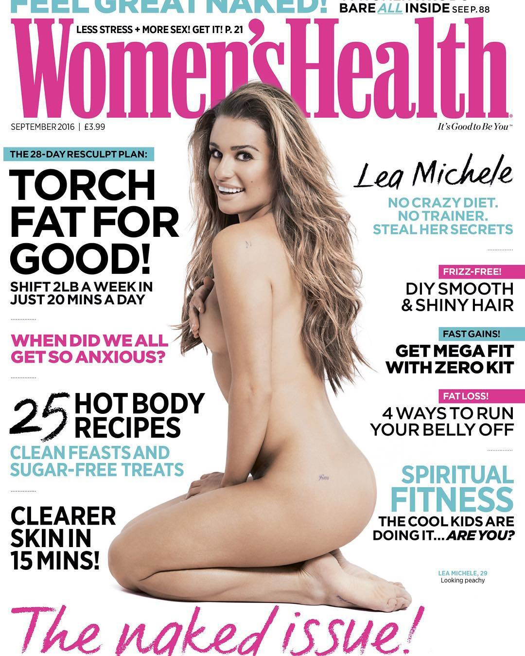 Lea Michele Naked Pics For Womens Health [new 7 Nudes]