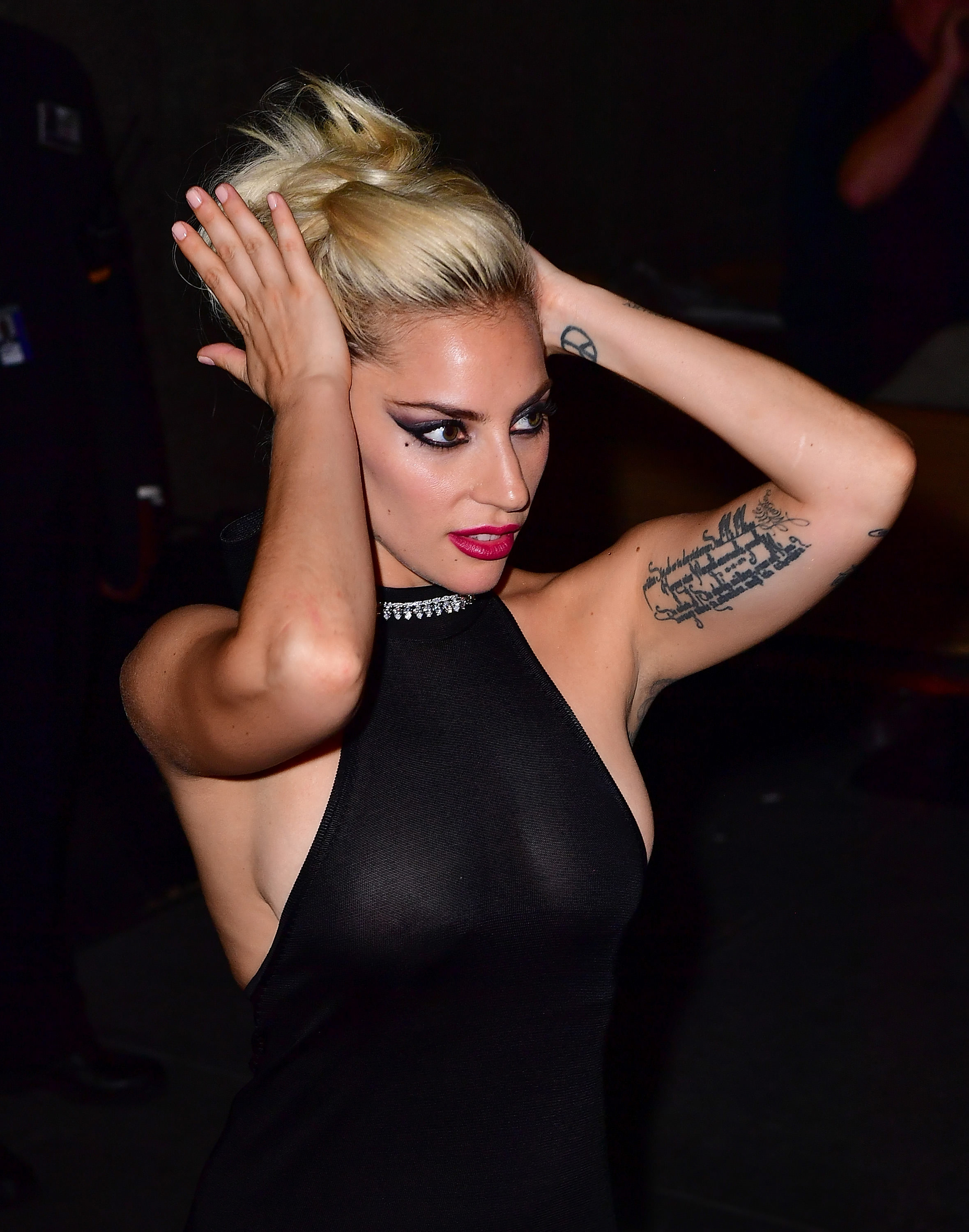 Lady Gaga Nipples In See Through Dress [3 New Pics]