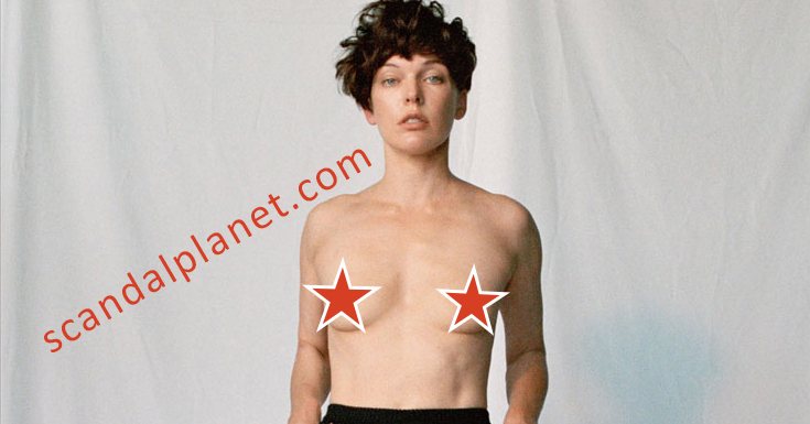 Milla Jovovich Topless For Pop Magazine [ 4 New Pics ]