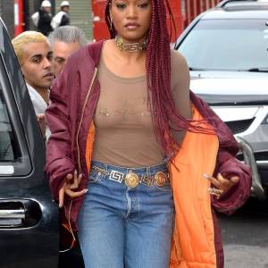 Keke Palmer Boobs In See Through Top NEW PICS