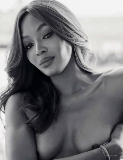 Naomi Campbell boobs and nipples