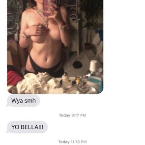 Bella Thorne leaked selfieand private chat