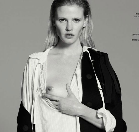 Lara Stone Topless Collection.