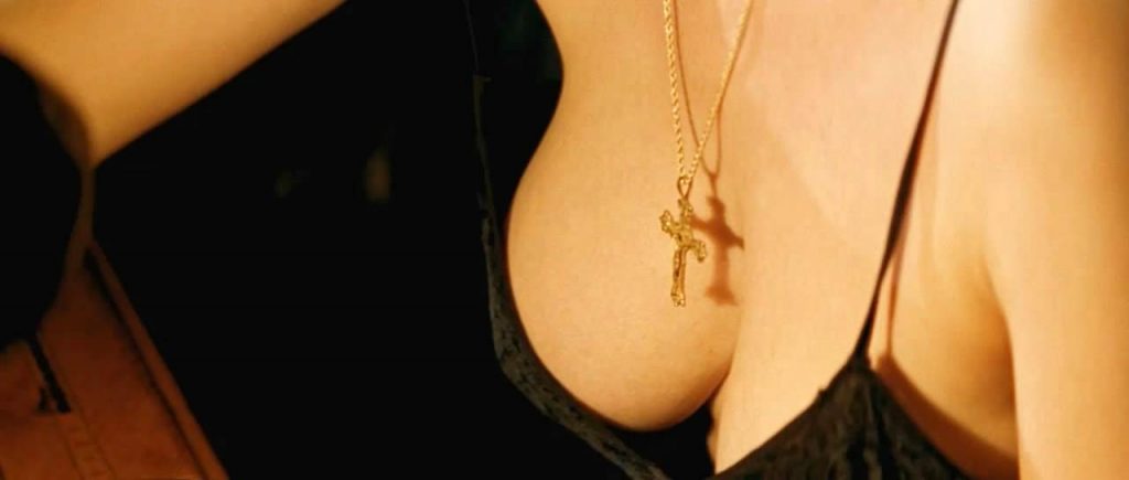 Monica Bellucci boobs in deep cleavage