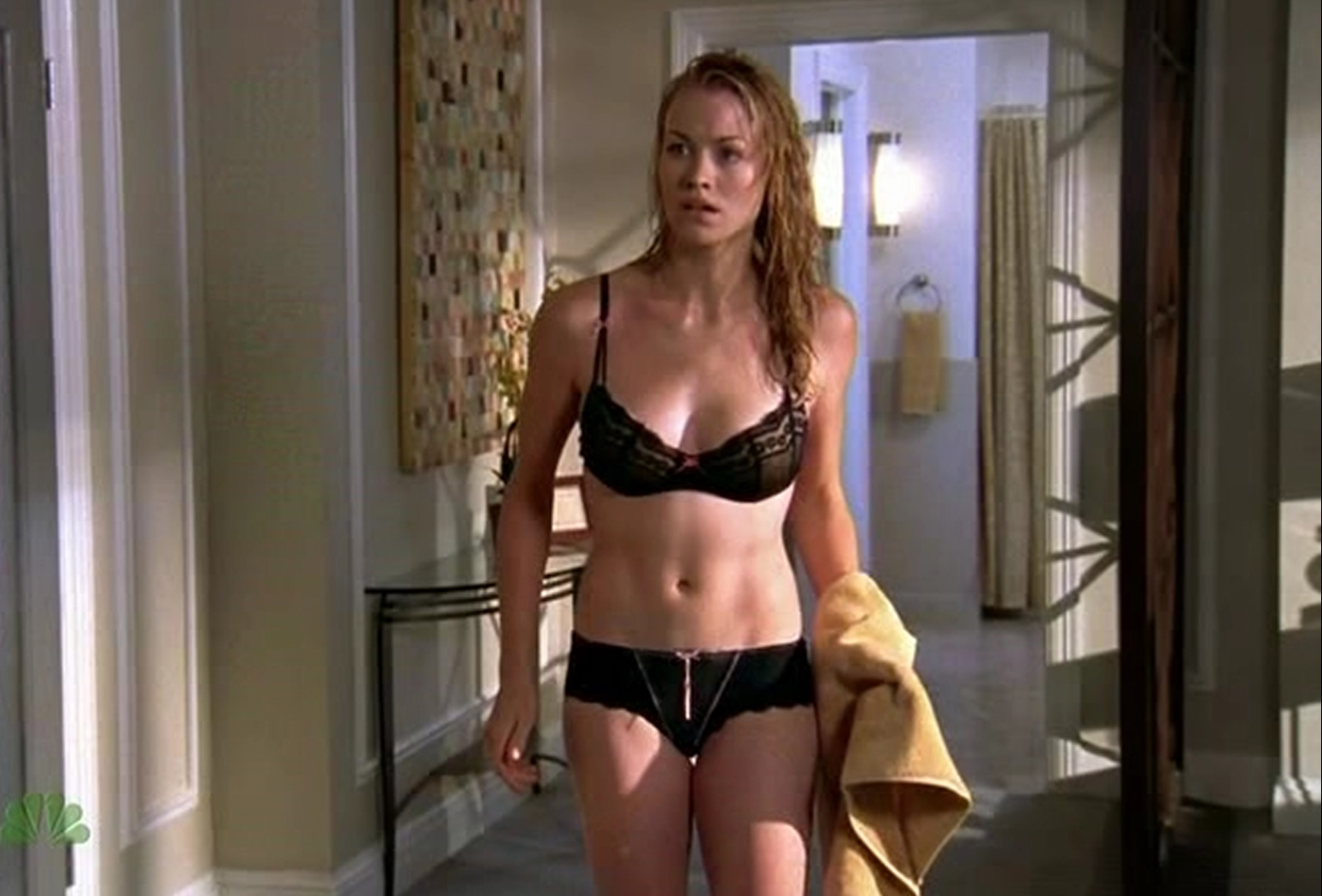 Yvonne Strahovski Sex Scene Under The Shower In Chuck