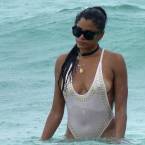 Claudia Jordan Nude Tits On The Beach Scandal Planet