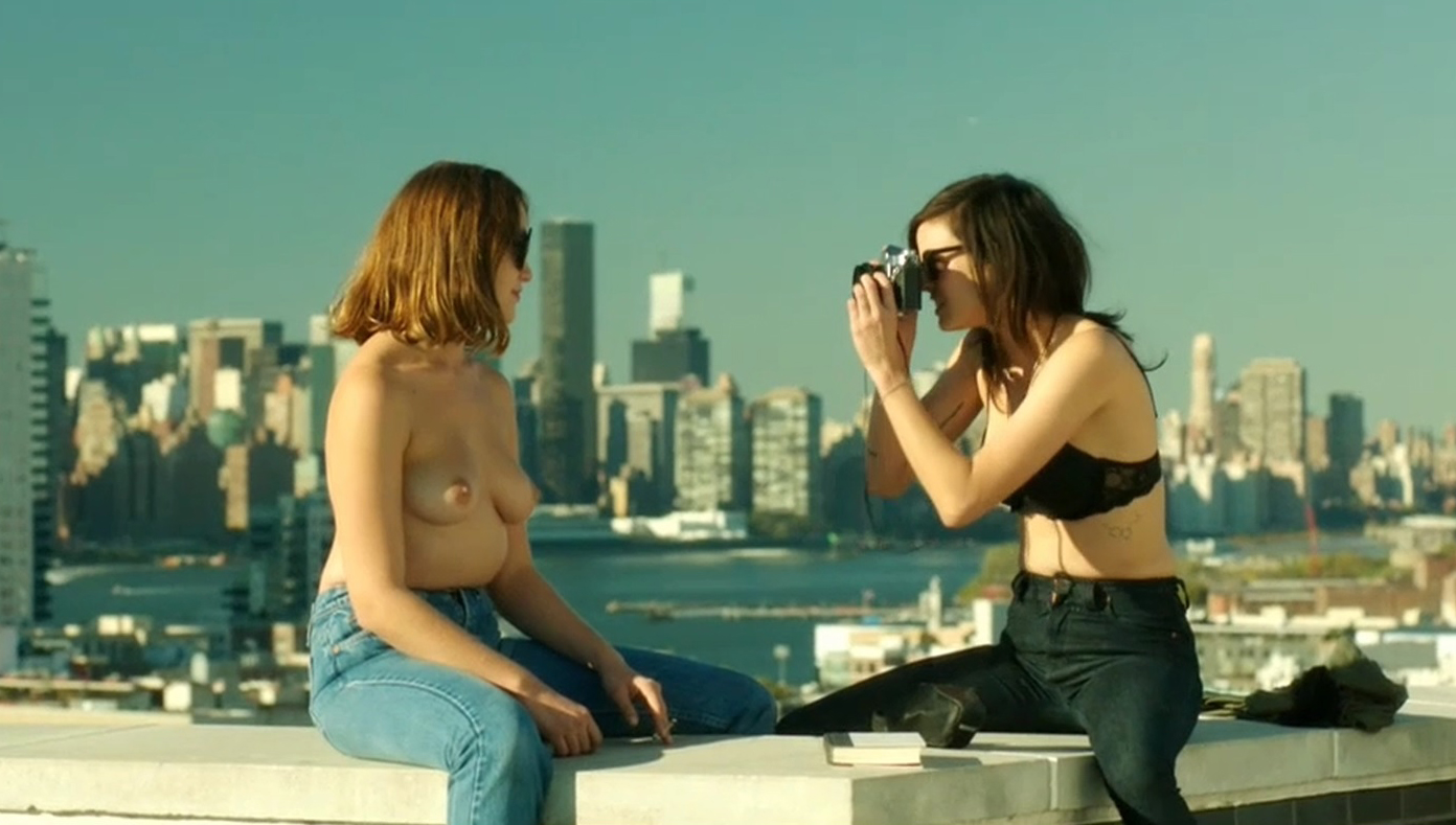 Lola Kirke And Lina Esco Nude Scene In Free The Nipple Movie.