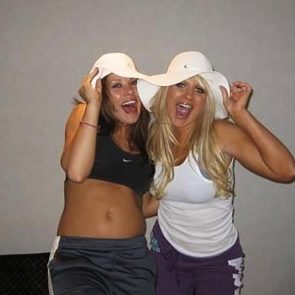 Mickie James with friend