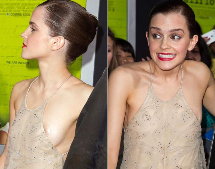 Emma Watson nude sideboob