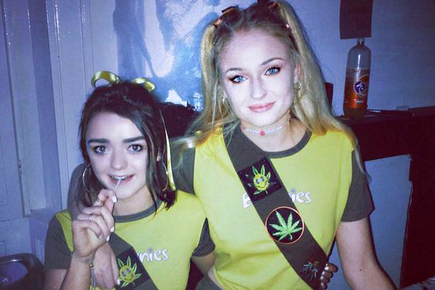 young with Sophie Turner