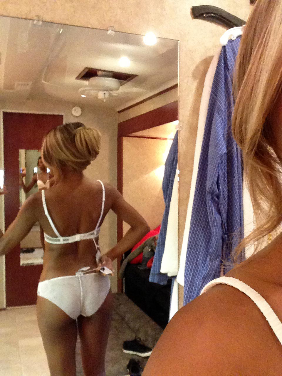 Gabrielle Union white lingerie leaked.
