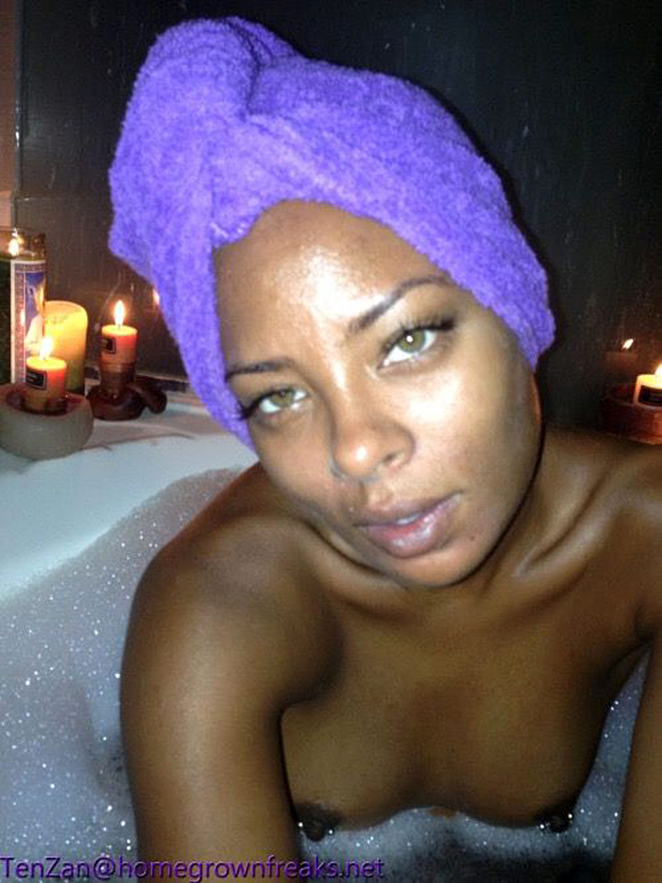 Eva Marcille Nude Private Pics — Ebony Queen Is Bathing