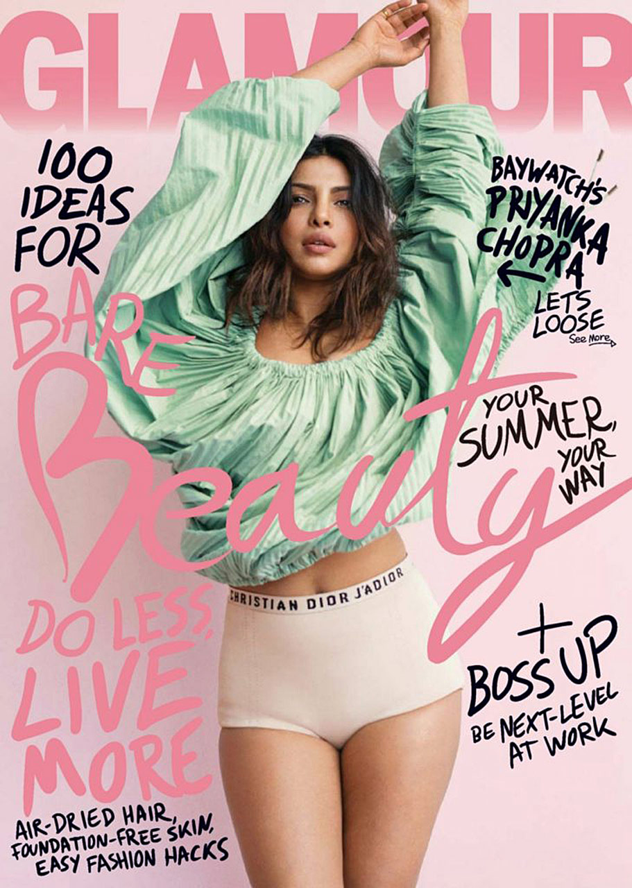 Priyanka Chopra Almost Naked For Glamour Magazine Us