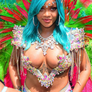 Rihanna sexy cleavage