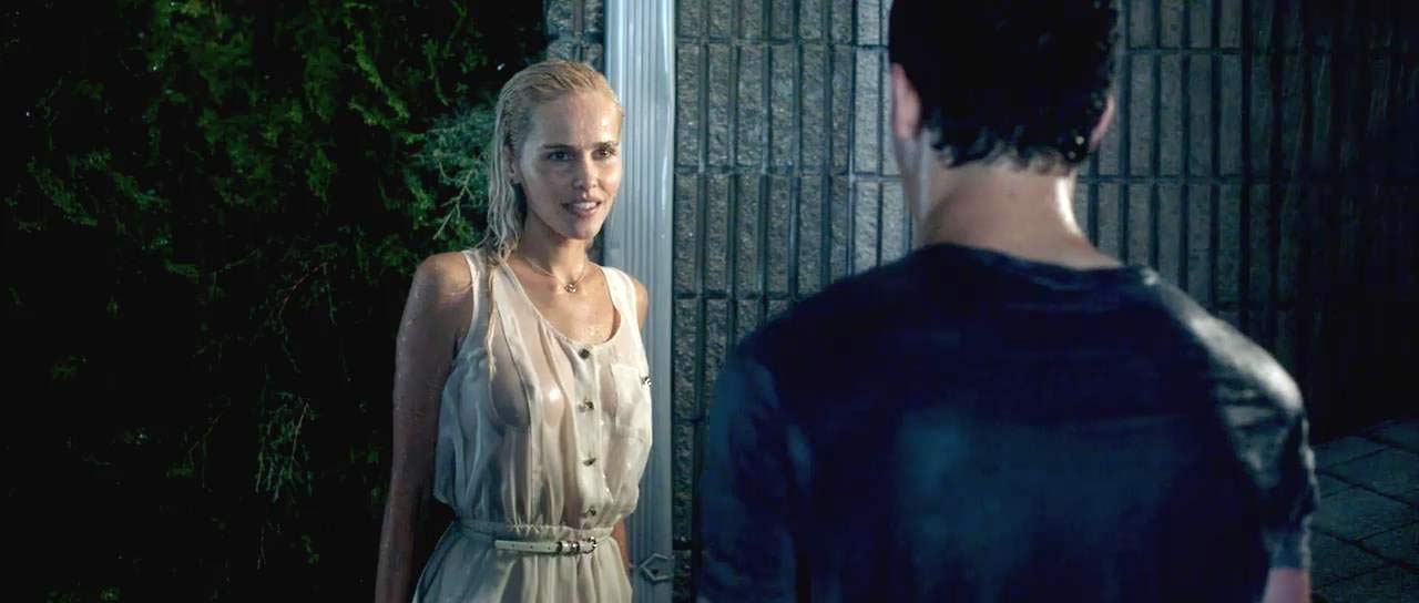 Isabel Lucas Wet Nipples In See Through Dress In Sex Scene