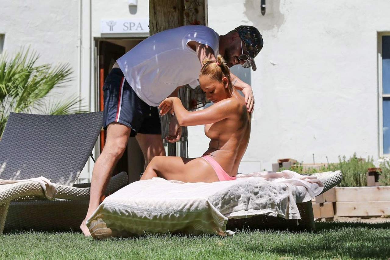 Melanie Brown Mel B Topless At California With Gary Madatyan Scandal Planet