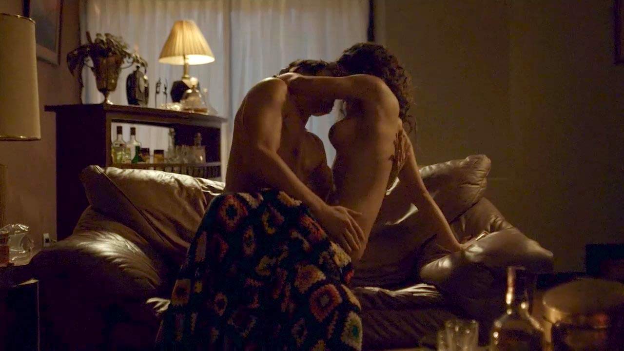 Adria Arjona topless sex scenes from 'Narcos'. 