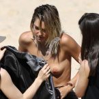 Model Ashley Hart Nude Pierced Tits Thong On The Set In Sydney