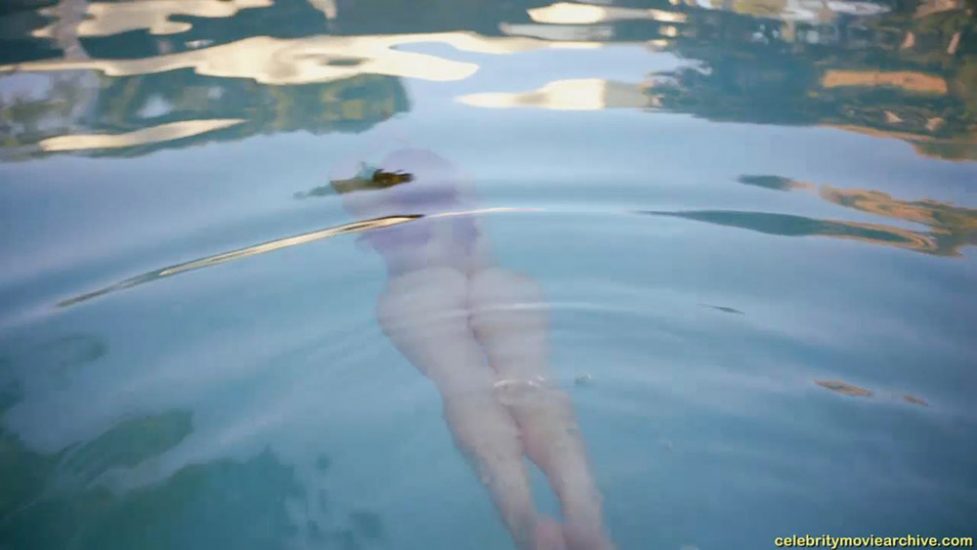 Camilla Luddington swimming nude