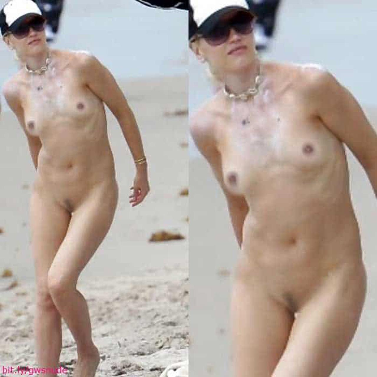 Singer Gwen Stefani Nude Tits Paparazzi Beach Photos Scandal Planet