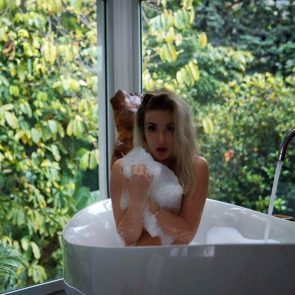 Tana Mongeau naked in bathtub