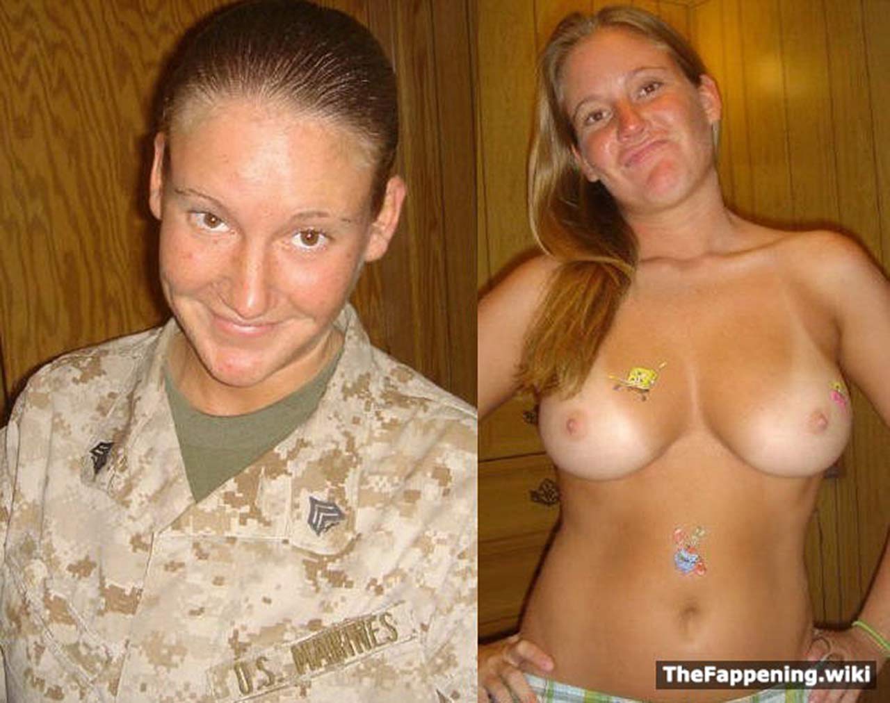Photos leaked nude marine Hot Military