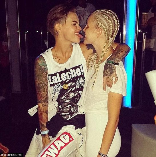 Ruby Rose with partner