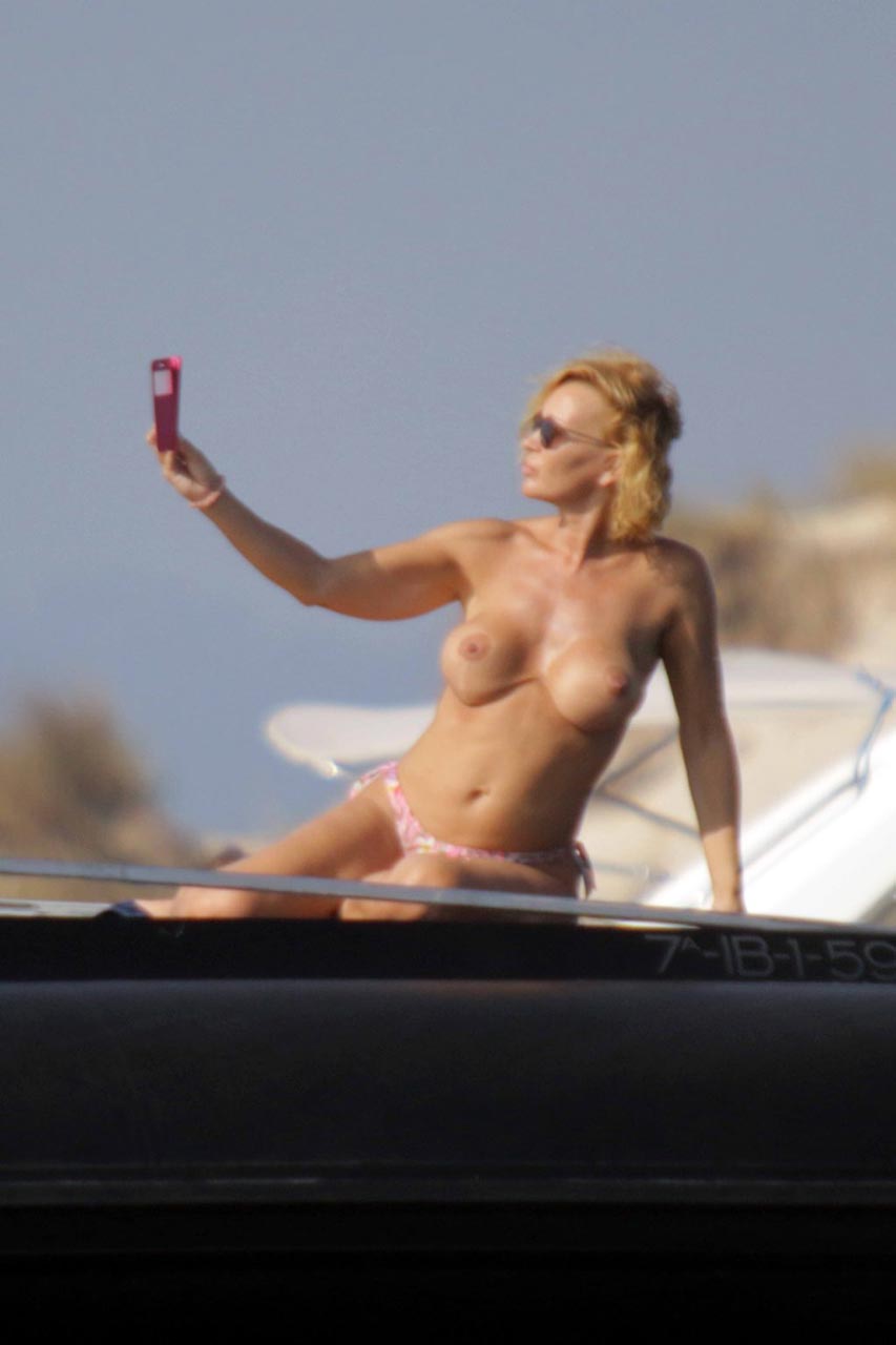 Old Tv Host Marlene Mourreau Nude Tits On The Yacht Scandal Planet