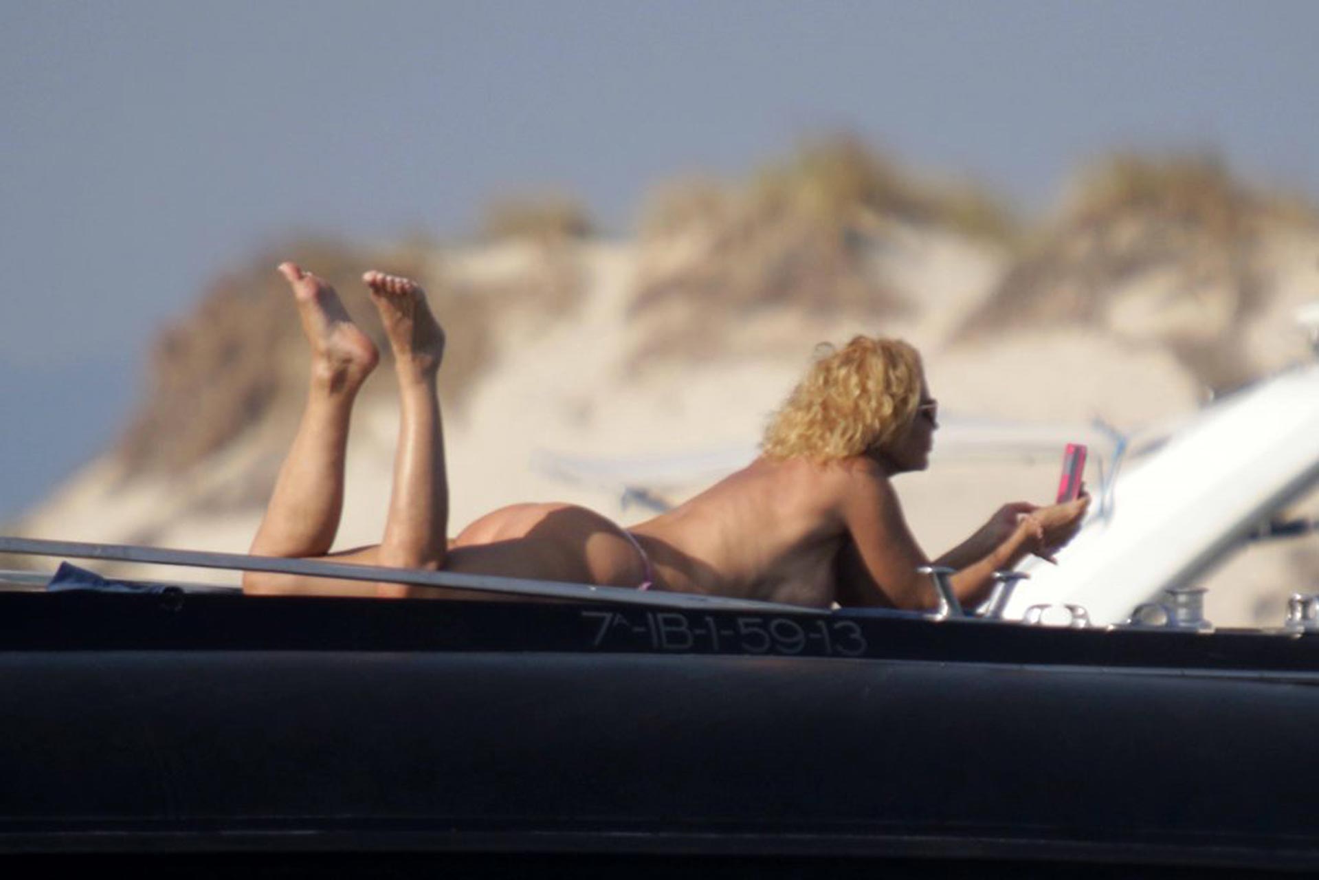 Old Tv Host Marlene Mourreau Nude Tits On The Yacht