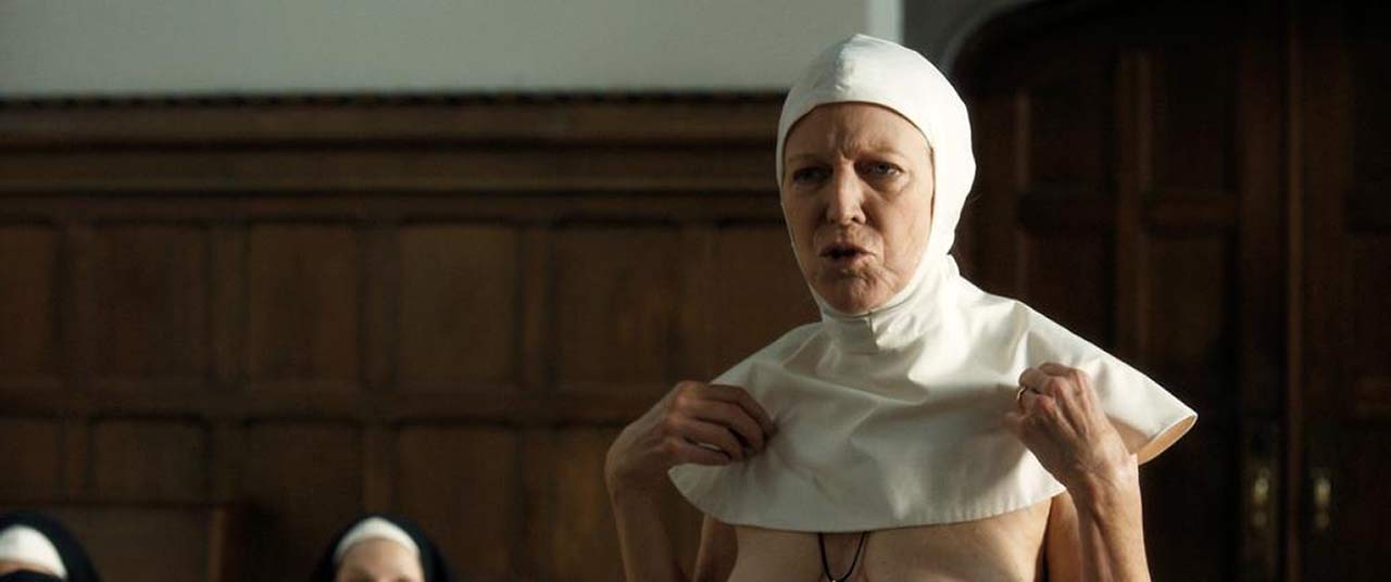 Marshall Chapman nude nun scene from 'Novitiate' .