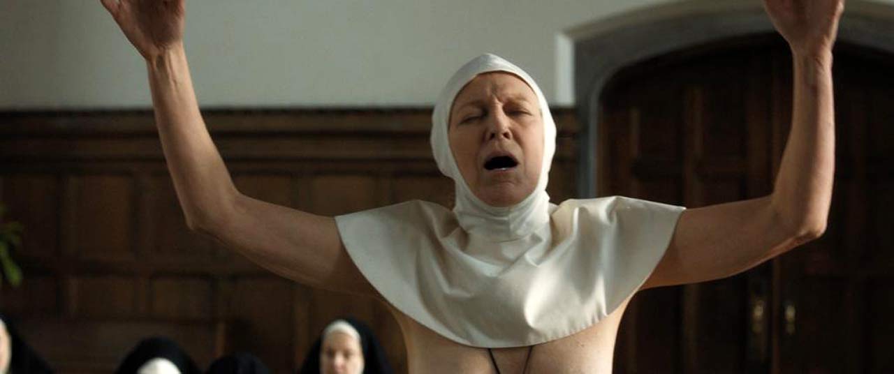 Marshall Chapman nude nun scene from 'Novitiate' .