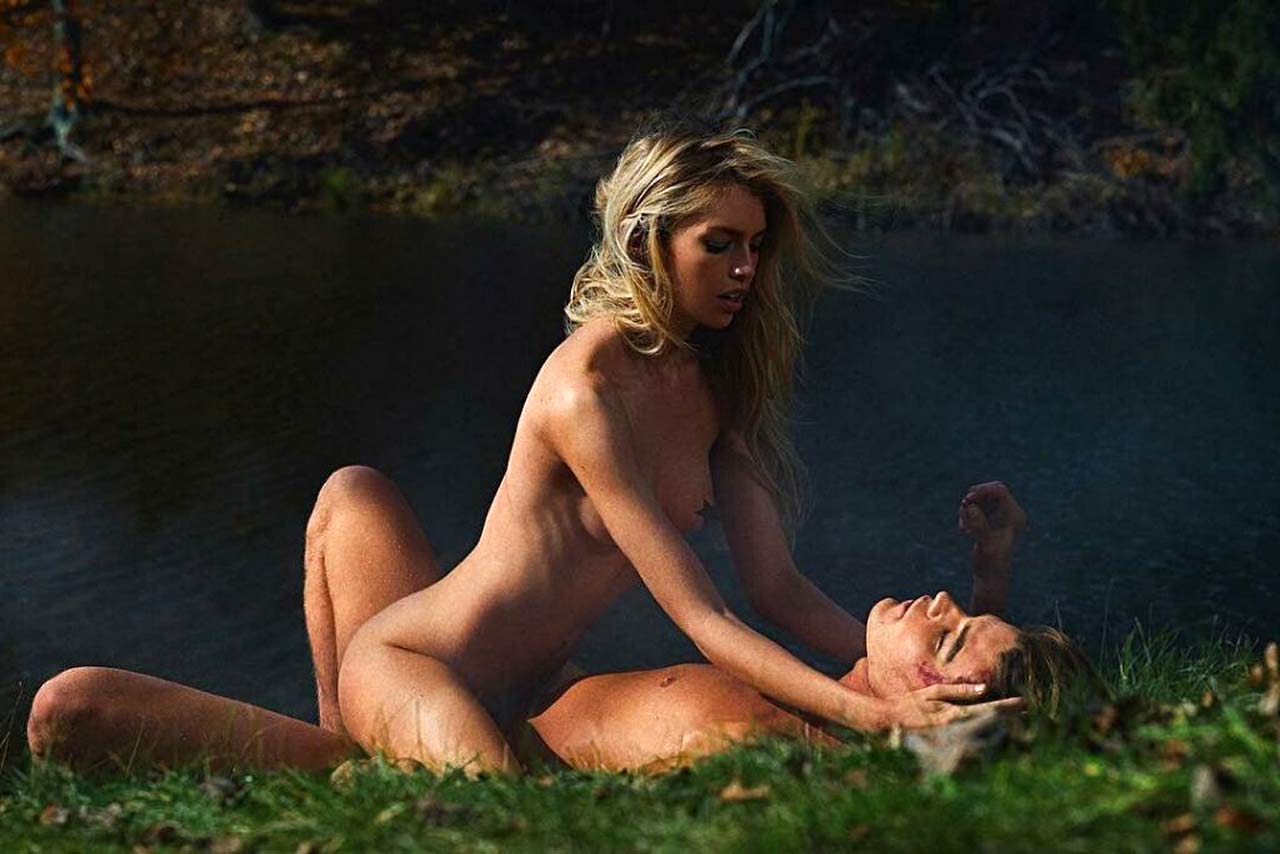 Stella Maxwell Nude With Jordan Barrett For Adam And Eve