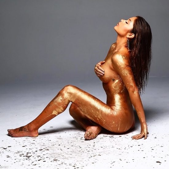 Arianny Celeste golden nude