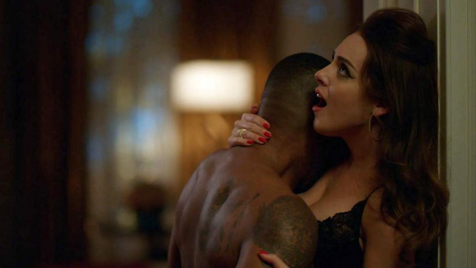 Elizabeth Gillies Cleavage In Scene From Dynasty Scandal Planet