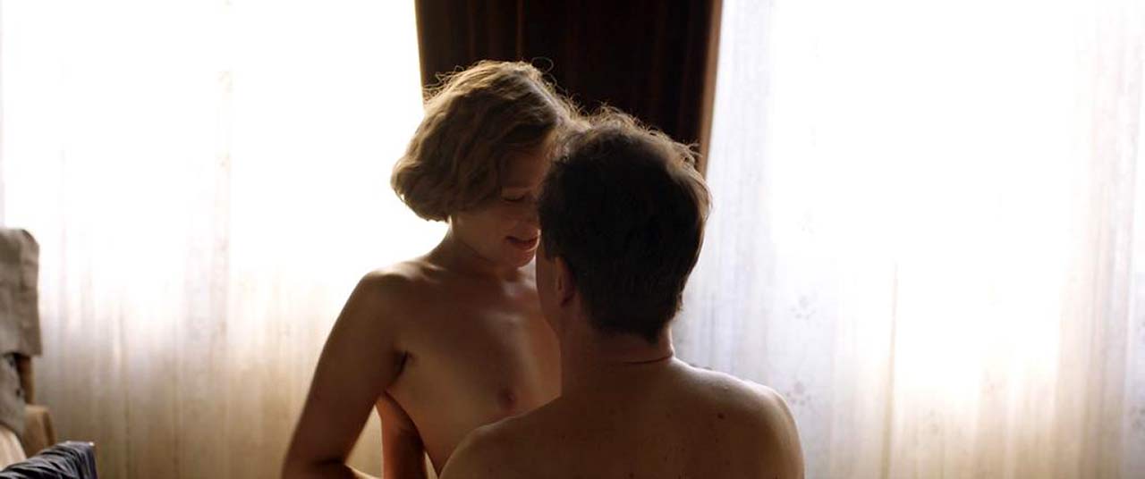 Alba August Nude Sex Scene from 'Becoming Astrid' .