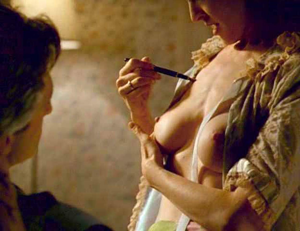 Marcia Cross nude lesbian scene. 