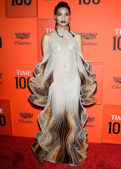 Indya Moore Nude Boobs In See Through Dress Scandal Planet