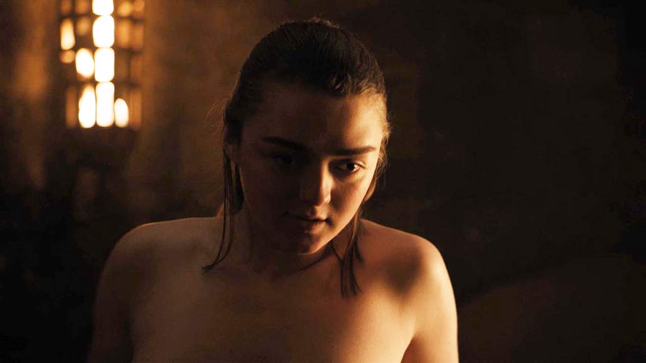Maisie Williams Naked Sex Scene in 'Game Of Thrones' .