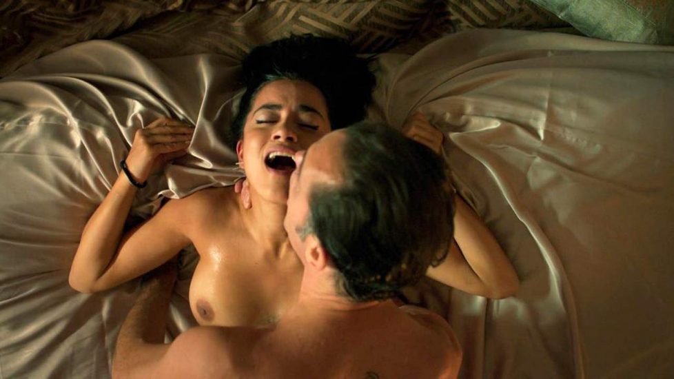 Again, sexy busty actress, Paulina Gaitan is seen in a nude sex scene shows...