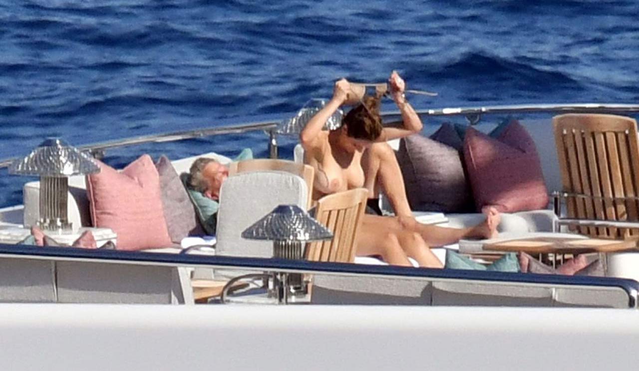 Katharine McPhee Topless On The Yacht.