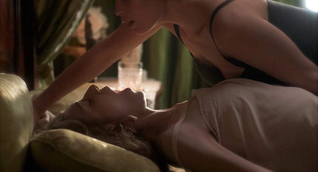 Elizabeth Debicki And Gemma Arterton Sexy Lesbian Scene From Vita And Virginia Scandal Planet