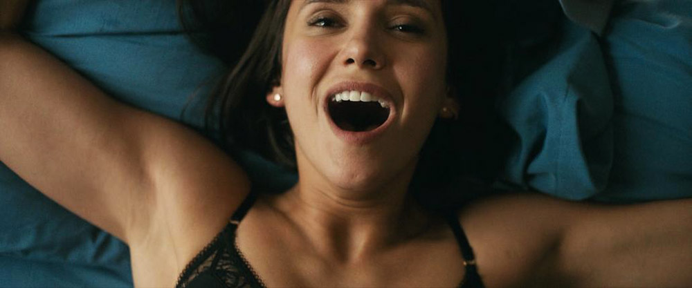 In the first scene, we can see Nina Dobrev in a sex action from 'Lucky...