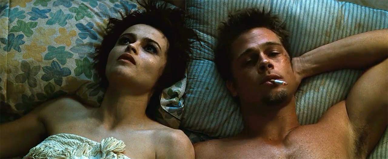 Brad Pitt and Helena Bonham Carter naked sex scene.
