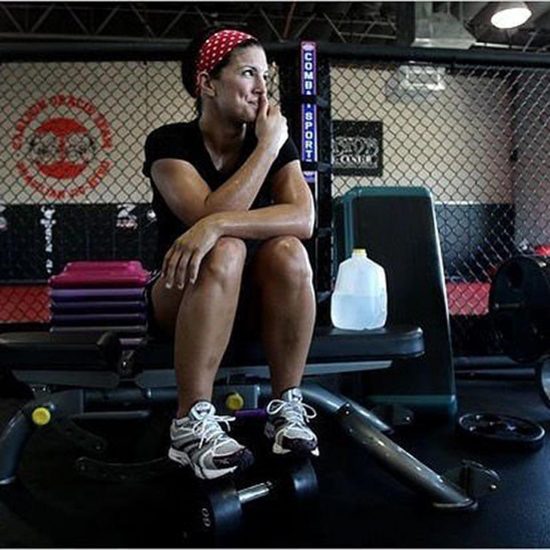 Gina Carano in gym