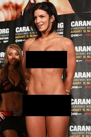 Gina Carano nude boobs and ass