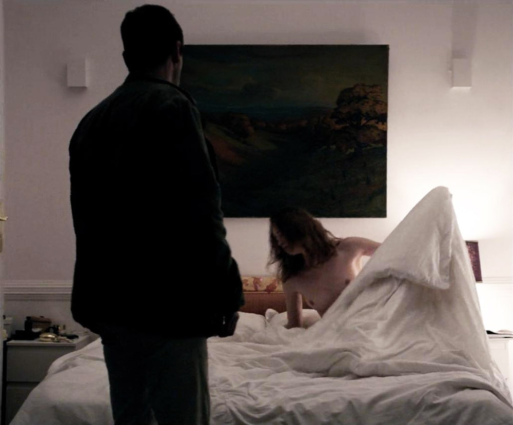 The next scene shows Freya Mavor nude, as taking her robe off. 