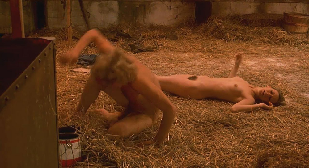 Jenny Agutter nude in sex scene.